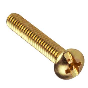 Brass machine screws